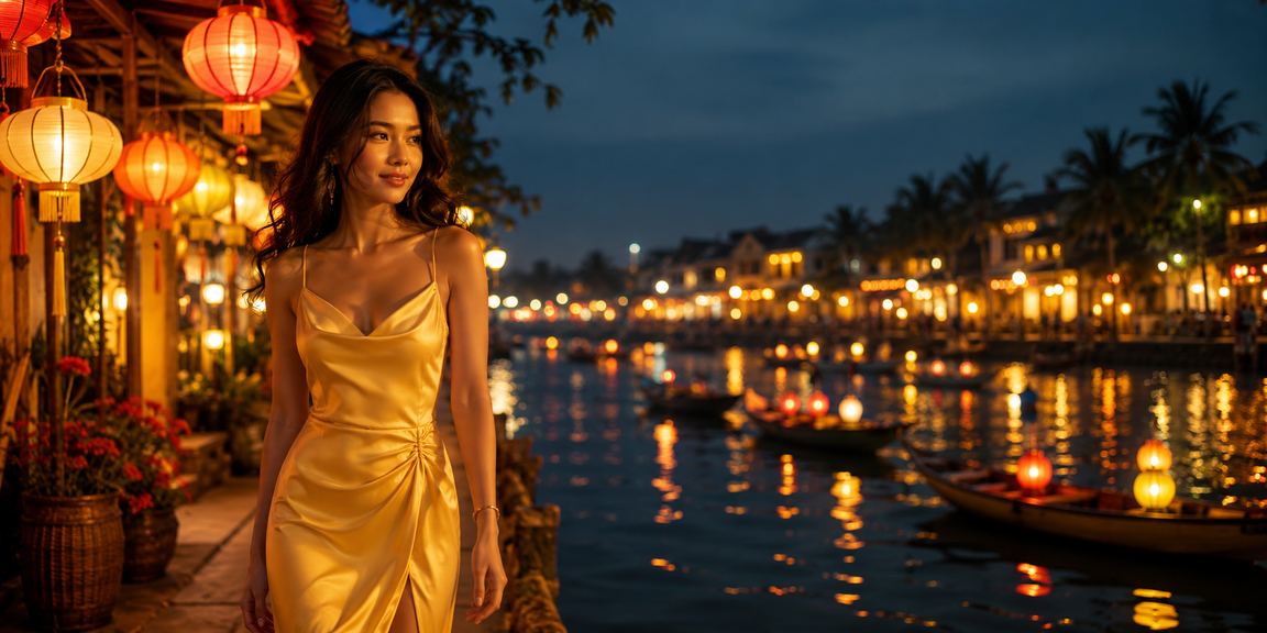 Không khí chợ đêm Hội An gợi lên cảm giác gần gũi và đậm chất Việt Nam của nền tảng tk162
